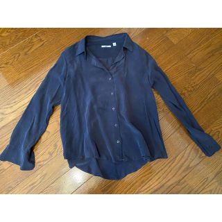 ユニクロ(UNIQLO)のユニクロ　100%シルク　シャツ(シャツ/ブラウス(長袖/七分))