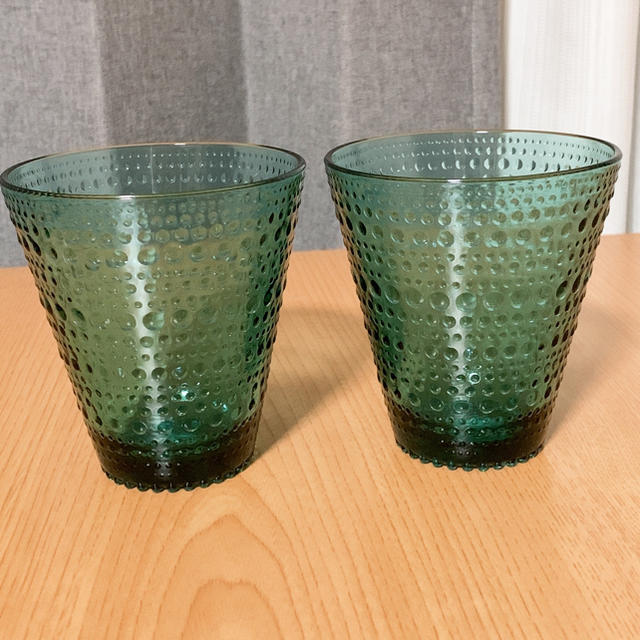 iittala(イッタラ)の【新品】イッタラ　カステヘルミ　グラス　シーブルー インテリア/住まい/日用品のキッチン/食器(グラス/カップ)の商品写真