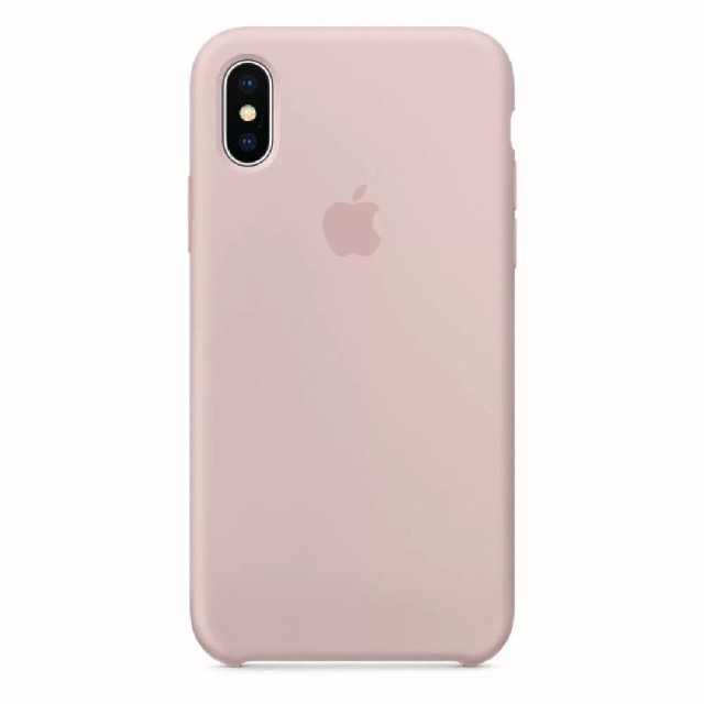 Apple(アップル)の【純正スタイル】サンドピンク iPhone X/Xs シリコンケース スマホ/家電/カメラのスマホアクセサリー(iPhoneケース)の商品写真