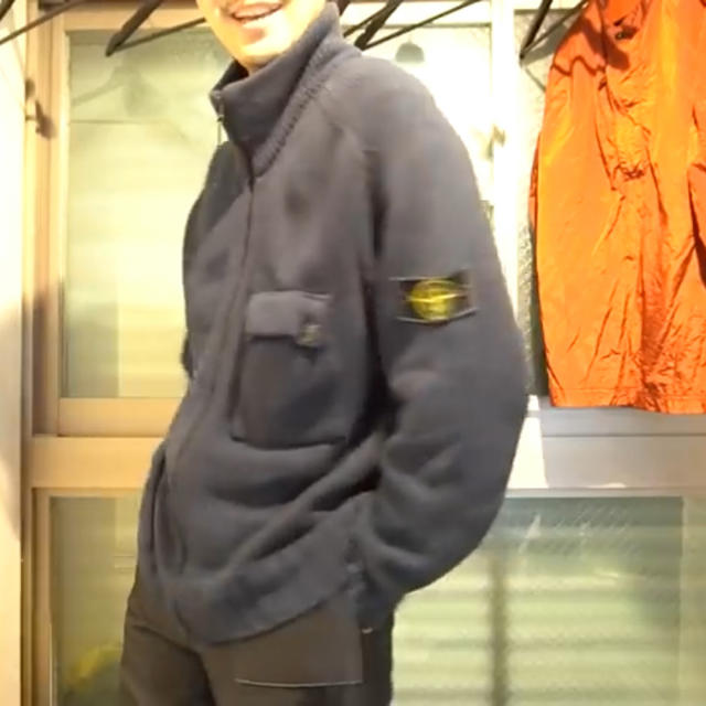 在庫あ人気 激レア stone island ニット ジップ ブルゾンの通販 by 麦s