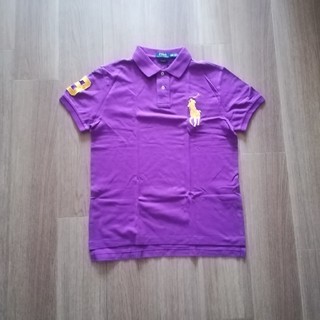 ポロラルフローレン(POLO RALPH LAUREN)の新品サイズM ラルフローレンbig pony ポロシャツ紫(ポロシャツ)
