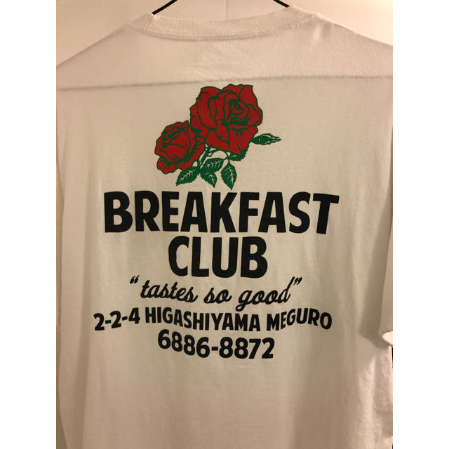 白のみ BREAKFAST  CLUB TOKYO Tシャツ Mサイズ