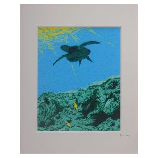 ハワイ絵画レプリカ：　ホヌ （Honu）(アート/写真)