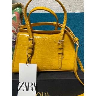 ザラ(ZARA)のZARA 2 way クロコダイル柄ミニトートバッグ(トートバッグ)