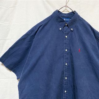 ポロラルフローレン(POLO RALPH LAUREN)の【レアカラー】ラルフローレン　半袖シャツ　ネイビー　ゆるコーデ　美品 古着(シャツ)