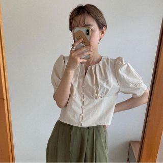 ディーホリック(dholic)のnokcha  minimal lady blouse(シャツ/ブラウス(半袖/袖なし))