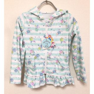 マザウェイズ(motherways)の新品☆マザウェイズ☆ラッシュガード☆110 シェル ボーダー 水着(水着)