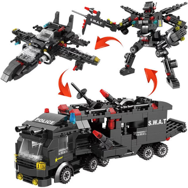 Lego(レゴ)のLEGO SWATシリーズ　27種類の変形可能！ キッズ/ベビー/マタニティのおもちゃ(積み木/ブロック)の商品写真