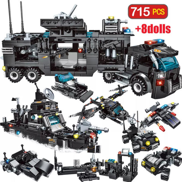 Lego(レゴ)のLEGO SWATシリーズ　27種類の変形可能！ キッズ/ベビー/マタニティのおもちゃ(積み木/ブロック)の商品写真