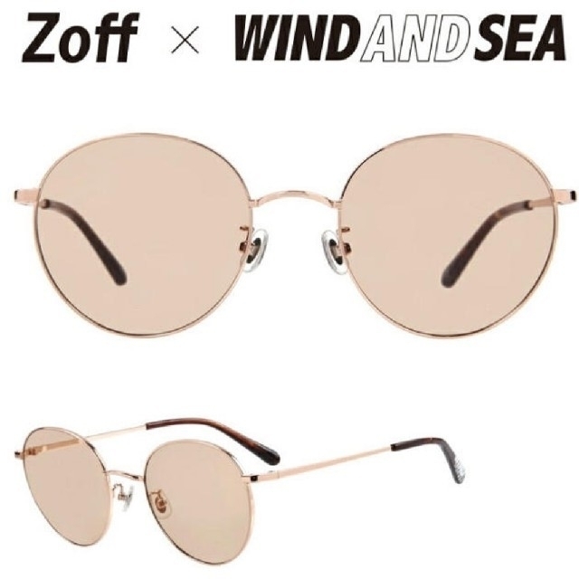 SEA(シー)の新品未使用限定品　WINDANDSEA×zoff  ロゴ入りサングラス メンズのファッション小物(サングラス/メガネ)の商品写真