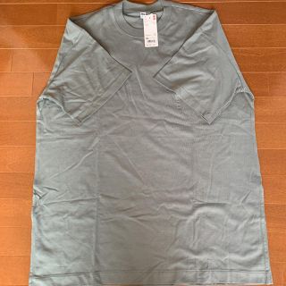 ユニクロ(UNIQLO)の新品未使用！ユニクロコットンオーバーサイズチュニック(Tシャツ(半袖/袖なし))