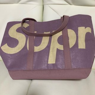 シュプリーム(Supreme)のsupreme Raffia Tote purple (トートバッグ)