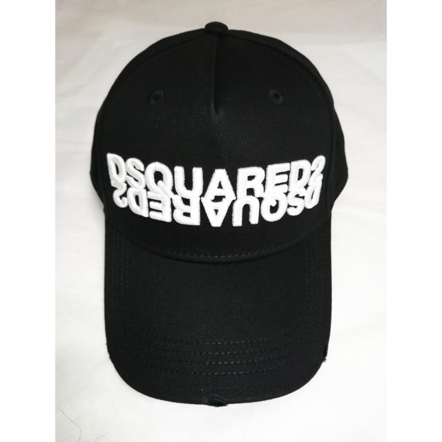 DSQUARED2 ディースクエアード 新品 ミラーロゴ キャップ  ブラック