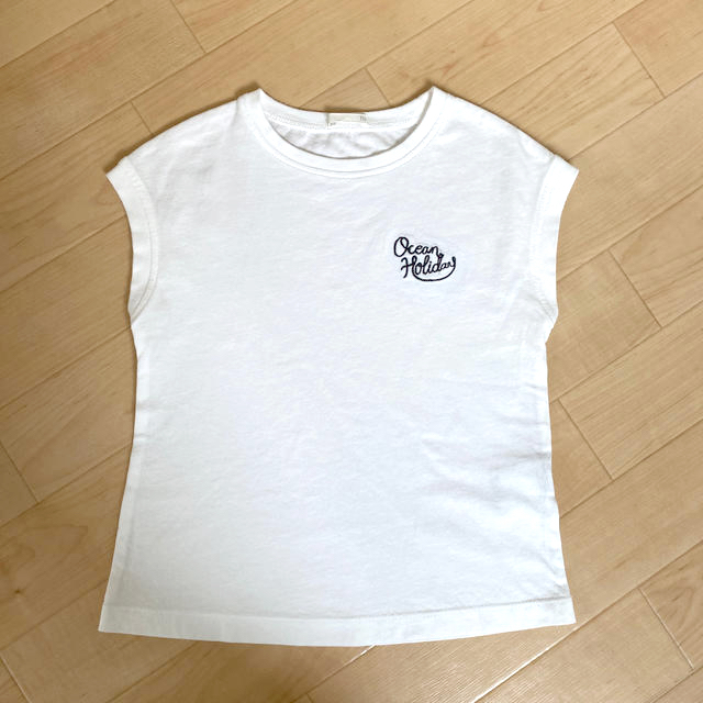 GU(ジーユー)のGU 袖なしトップス キッズ/ベビー/マタニティのキッズ服女の子用(90cm~)(Tシャツ/カットソー)の商品写真