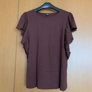 ユニクロ(UNIQLO)のUNIQLO フリルTシャツ(Tシャツ(半袖/袖なし))