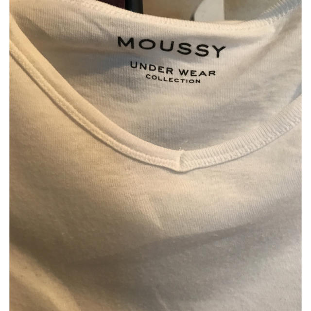 moussy(マウジー)のmoussy ホワイト無地　半袖Tシャツ レディースのトップス(Tシャツ(半袖/袖なし))の商品写真