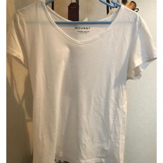 マウジー(moussy)のmoussy ホワイト無地　半袖Tシャツ(Tシャツ(半袖/袖なし))