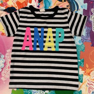 アナップキッズ(ANAP Kids)のANAP KidsボーダーTシャツ100㌢(Tシャツ/カットソー)