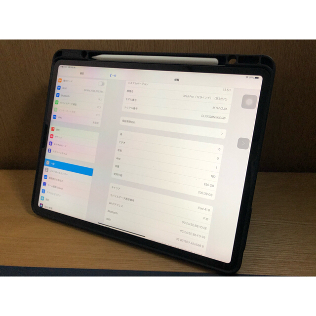 Apple(アップル)のiPad Pro 12.9 Cellular256GB 第3世代 pencil2 スマホ/家電/カメラのPC/タブレット(タブレット)の商品写真