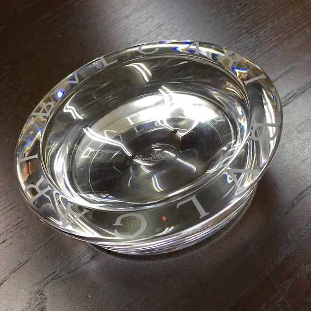 BVLGARI(ブルガリ)のBVLGARI ブルガリ ガラス 灰皿 小物入れ等にも♪ アクセサリートレイ インテリア/住まい/日用品のインテリア小物(灰皿)の商品写真