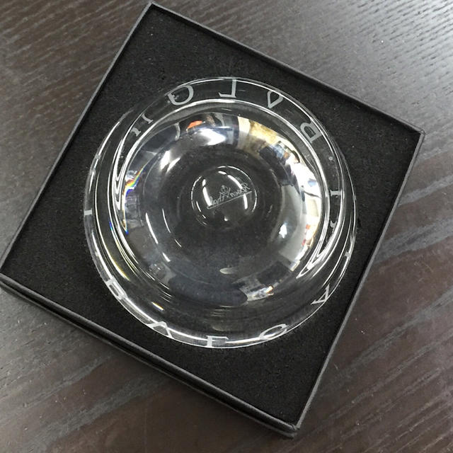 BVLGARI(ブルガリ)のBVLGARI ブルガリ ガラス 灰皿 小物入れ等にも♪ アクセサリートレイ インテリア/住まい/日用品のインテリア小物(灰皿)の商品写真