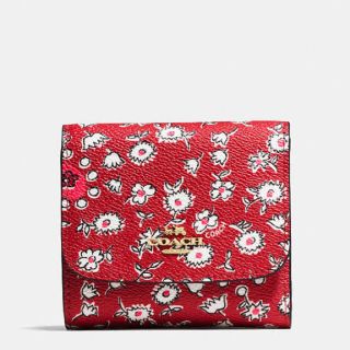 コーチ(COACH)のCOACH 花柄折りたたみ財布(財布)