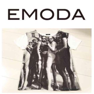 エモダ(EMODA)のEMODA モノクロ トップス(Tシャツ(半袖/袖なし))