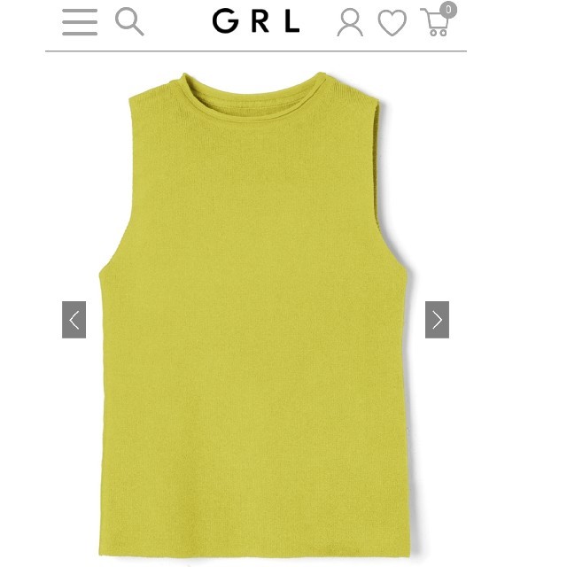 GRL(グレイル)のノースリーブニットトップス<GRL> レディースのトップス(カットソー(半袖/袖なし))の商品写真