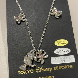 ディズニー(Disney)のDisney  ミニー　リボン　ネックレス　ピアスセット(ネックレス)