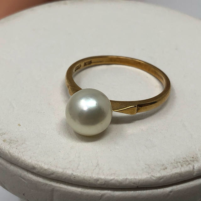 MIKIMOTO(ミキモト)のused  k14YG 14金　天然パール　リング レディースのアクセサリー(リング(指輪))の商品写真