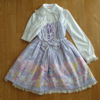 アンジェリックプリティー(Angelic Pretty)のAngelic Pretty2015福袋 コットンキャンディー パープル(ひざ丈ワンピース)