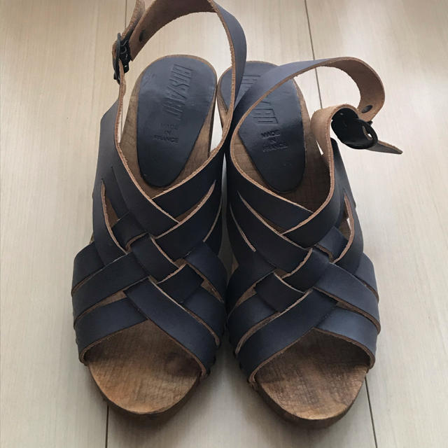 BOSABO ボサボ 木製レザーサンダル 24.5 メンズの靴/シューズ(サンダル)の商品写真