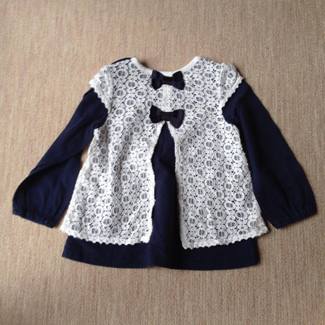 HusHush(ハッシュアッシュ)のカットソー＆スパッツ キッズ/ベビー/マタニティのキッズ服女の子用(90cm~)(Tシャツ/カットソー)の商品写真