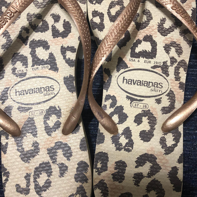 havaianas(ハワイアナス)のハワイアナス　ビーサン　37-38 美品　ビーチサンダル レディースの靴/シューズ(ビーチサンダル)の商品写真