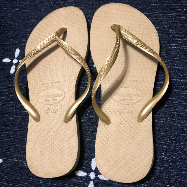 havaianas(ハワイアナス)のハワイアナス　ビーサン　ベージュ　37-38  ビーチサンダル レディースの靴/シューズ(ビーチサンダル)の商品写真