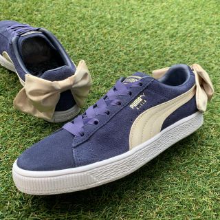 プーマ(PUMA)の美品25 PUMA SUEDE BOW スエード ボウ D905(スニーカー)