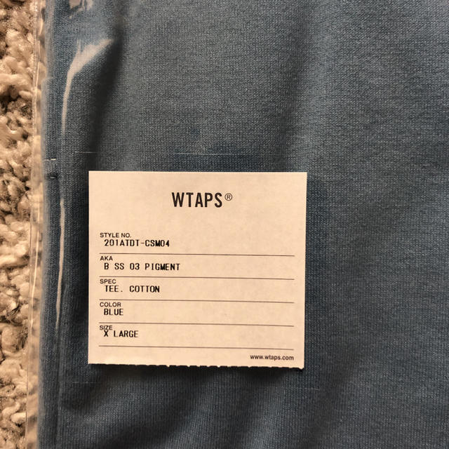 W)taps(ダブルタップス)のWTAPS BLANK SS 03 PIGMENT / TEE XL メンズのトップス(Tシャツ/カットソー(半袖/袖なし))の商品写真