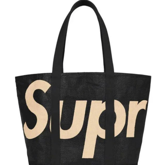 Supreme Raffia Tote Black シュプリーム トートバッグ