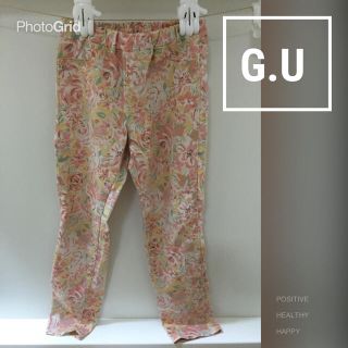 ジーユー(GU)のG.U花柄レギパン120(パンツ/スパッツ)