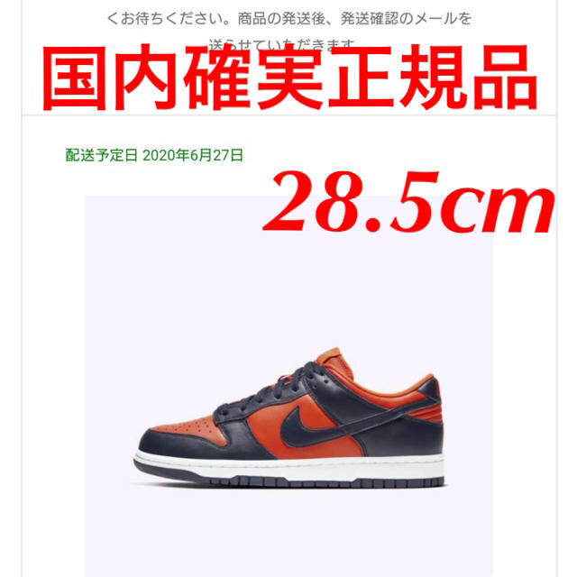 NIKE dunk ダンク　28.5cm チャンプ　国内確実正規品 メンズの靴/シューズ(スニーカー)の商品写真