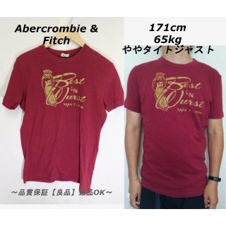 アバクロンビーアンドフィッチ(Abercrombie&Fitch)のアバクロンビー&フィッチBEST T/USAアメカジ老舗カッコいいゴールド!!S(Tシャツ/カットソー(半袖/袖なし))