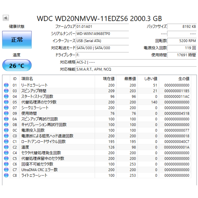 ポータブルHDD 2TB