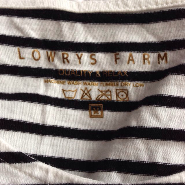 LOWRYS FARM(ローリーズファーム)のボーダーカットソー レディースのトップス(カットソー(長袖/七分))の商品写真