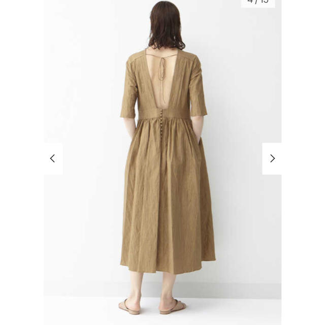 IENA Open back Tuck Dressの通販 by きら's shop|イエナならラクマ - ウーア オープンバックタックワンピース 大得価定番