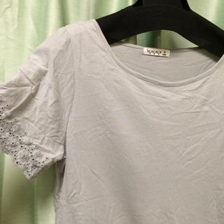 サマンサモスモス(SM2)の送料込 半袖 Tシャツ グレーグリーン(Tシャツ(半袖/袖なし))