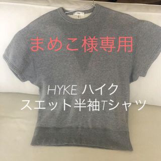 ハイク(HYKE)のHYKE  ハイク　スエット半袖Tシャツ(Tシャツ(半袖/袖なし))