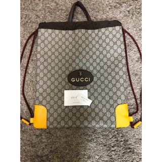 グッチ(Gucci)の【正規店購入】GUCCI GGスプリームキャンバスドローストリングバックパック(バッグパック/リュック)