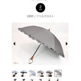 鏡花様専用　サンバリア100 二段降り　フリルフロスト(傘)