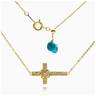 Hawaiian jewelry  (side cross necklace)(ネックレス)