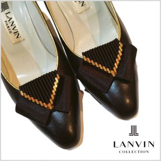 ランバン(LANVIN)のLANVIN◆リボンパンプス(ハイヒール/パンプス)